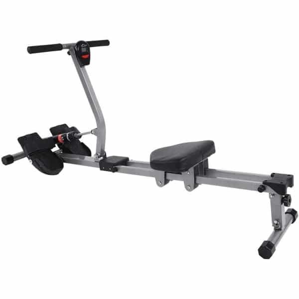 Roeitrainer Staal - Cardio Fitness - Lichaamstraining Thuis - Hydraulische Weerstand - 101x33x21 cm