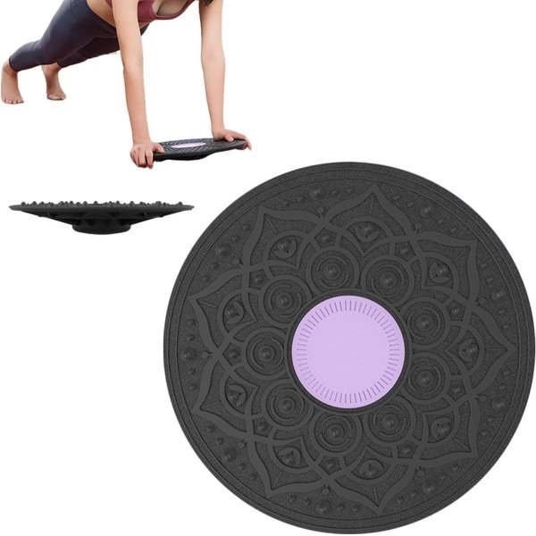 Rond Balance Board van Kunststof | Antislip Wiebelplank Ø 30 cm | Evenwichtstrainer voor Yoga, Fysiotherapie en Krachttraining
