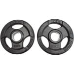 Rubber Olympische Halterschijven Set 75 kg voor Krachttraining