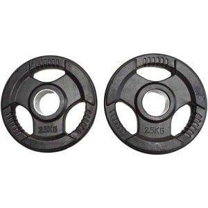 Rubber Olympische Halterschijven Set 75 kg voor Krachttraining