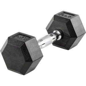 Rubberen Halter 1 kg Zeshoekig Compact voor Fitness en Krachttraining