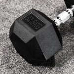 Rubberen Zeskanthaltaren Set - Professionele Dumbbells voor Fitness en Krachttraining Thuis