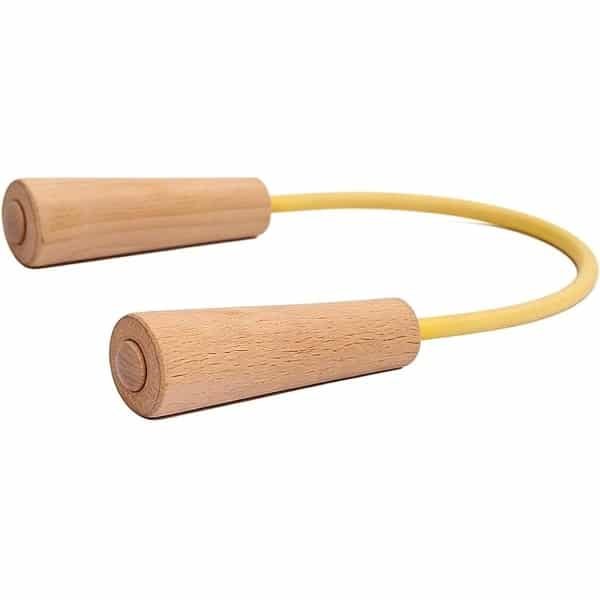 Rug Oefenband - Weerstandsbanden Handvatten - Krachttraining Thuis - Ergonomische Houten Handvatten - 75 cm - Niet gespecificeerd