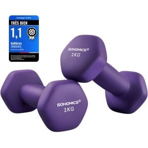 SONGMICS SYL902P02 - Hexagon Dumbbell Set - Neopreen Coating - Voor Krachttraining en Fitness