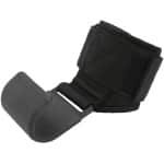 SPHProducts - Gewichtheffer haakriemen - Antislip rubberen polsbandage - Zwart - Krachttraining - Ideaal voor sportschool en bodybuilding