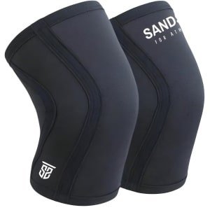 Sandside Knee Sleeves Powerlifting - 7 MM Neopreen Zwart - Knee Sleeve Geschikt voor Crossfit - Knieband - Maat XL