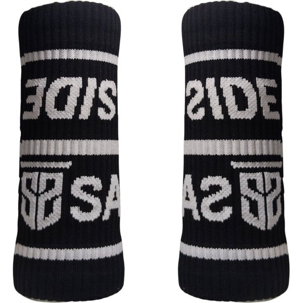 Sandside Zweetband Pols 3 Paar - Zweetbandjes Geschikt voor Crossfit - Zwart One Size - Extra Groot