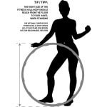 Schildkröt fitness hoelahoep massage ring 100cm cardio training.