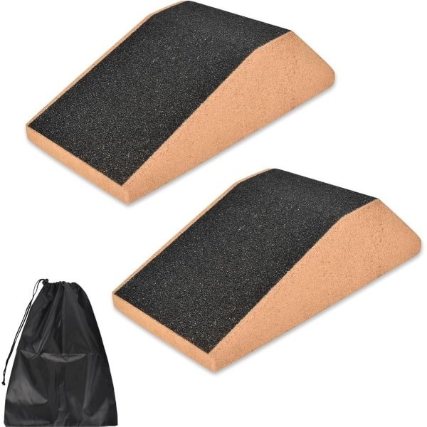 Selbro ® Verhoog Je Squat Kwaliteit Met Deze Twee Krachtige Kurk Wedge Blokken Voor Yoga En Krachttraining