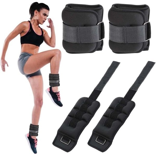 Set Arm- en Enkelgewichten (2x 1,5 kg) - Verstelbaar voor Fitness en Krachttraining