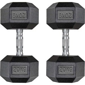 Set Halters 10-25 kg voor Krachttraining Thuis met Antislip Grip