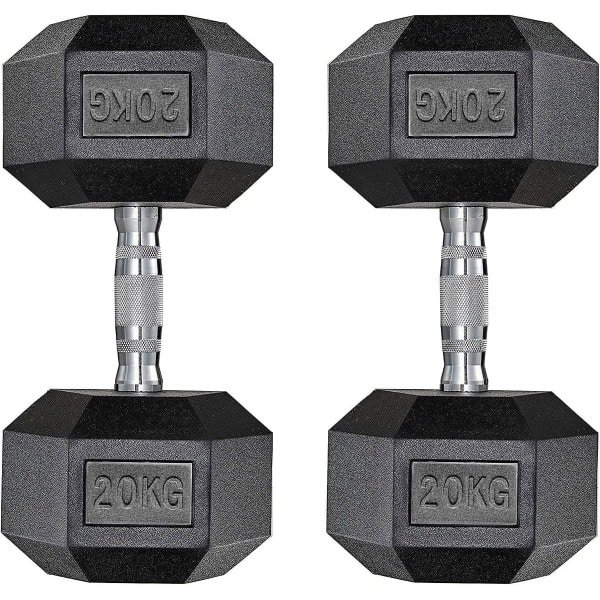 Set Halters 10-25 kg voor Krachttraining Thuis met Antislip Grip