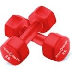 Set Halters Neopreen Antislip Zeshoekig voor Krachttraining en Fitness