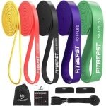 Set Weerstandsbanden - 5 Niveaus voor Calisthenics, Krachttraining en Yoga