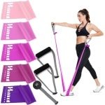Set Weerstandsbanden Elastisch voor Krachttraining, Yoga en Fysiotherapie