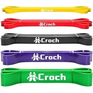 Set Weerstandsbanden Natuurrubber voor Optrekhulp, Krachttraining en Spieropbouw