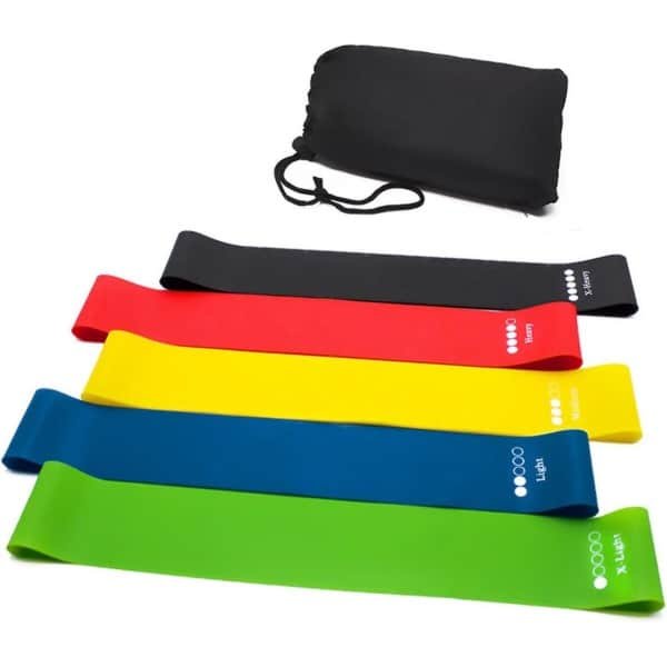 Set Weerstandsbanden Set 5 Stuks - Krachttraining, Yoga & Pilates Elastische Fitnessbanden