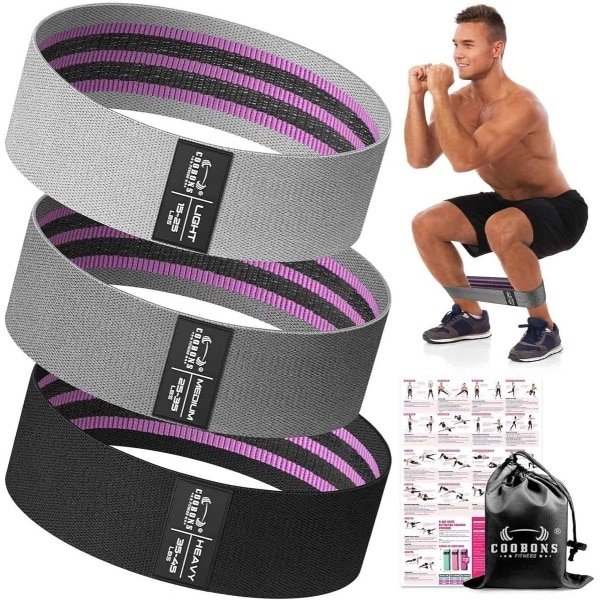 Set Weerstandsbanden voor Benen en Billen: Oefenbanden voor Fitness & Krachttraining