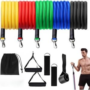 Set Weerstandsbanden voor Krachttraining en Fitness thuis