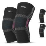 Set van 2 Antislip Kniebeschermers voor Sport - Stabiliserende Compressiebanden voor Volleysport, Crossfit, Gym en Hardlopen