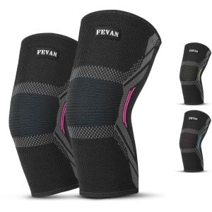 Set van 2 Antislip Kniebeschermers voor Sport - Stabiliserende Compressiebanden voor Volleysport, Crossfit, Gym en Hardlopen