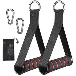 Set van 2 Eenhandige Fitnessgrepen voor Weerstandsbanden - Gymaccessoires voor Krachttraining
