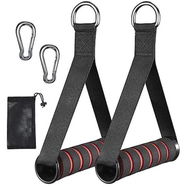 Set van 2 Eenhandige Fitnessgrepen voor Weerstandsbanden - Gymaccessoires voor Krachttraining