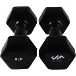Set van 2 Halteres met Vinyl Coating voor Krachttraining