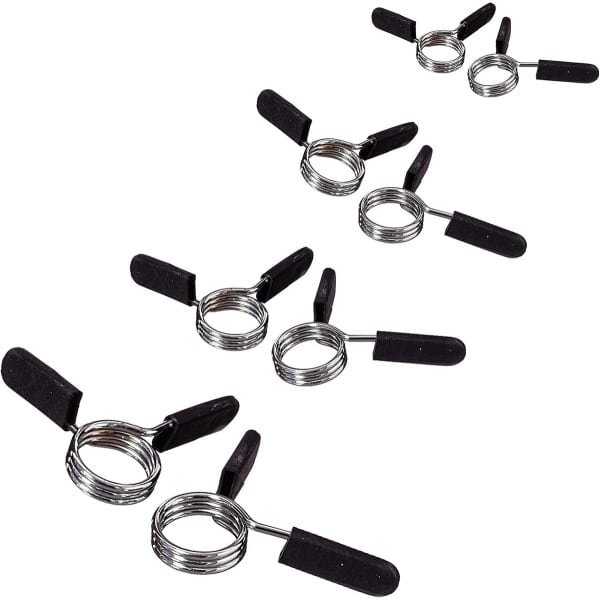 Set van 2 Hantel Sluitingen 30mm met Veer Klem - Krachttraining, Fitness en Gewichttraining