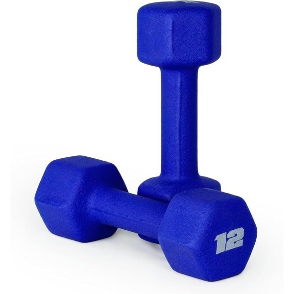 Set van 2 Neopreen Haltergewichten voor Krachttraining en Fitness