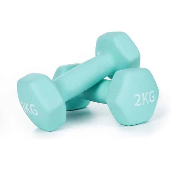 Set van 2 Neopreen Halters voor Krachttraining en Fitness (0,5 kg tot 3 kg)