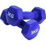 Set van 2 Vinyl Halters 3kg - Ideaal voor Aerobics, Yoga en Krachttraining