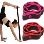 Set van 2 extra lange fitness elastieken voor krachttraining en flexibiliteit