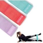 Set van 3 Fitnessbanden voor Benen en Billen | Elastische Weerstandsbanden voor Krachttraining