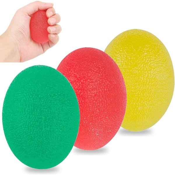 Set van 3 Hand- en Vingertrainers | Stressvermindering en Krachttraining Gripballen