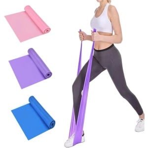 Set van 3 Weerstandsbanden voor Thuisfitness - Krachttraining, Yoga en Pilates
