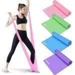 Set van 4 Elastische Weerstandsbanden (2M) voor Fitness, Krachttraining, Pilates en Yoga