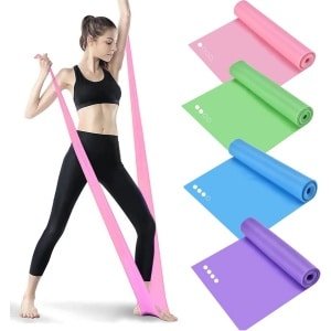Set van 4 Elastische Weerstandsbanden (2M) voor Fitness, Krachttraining, Pilates en Yoga