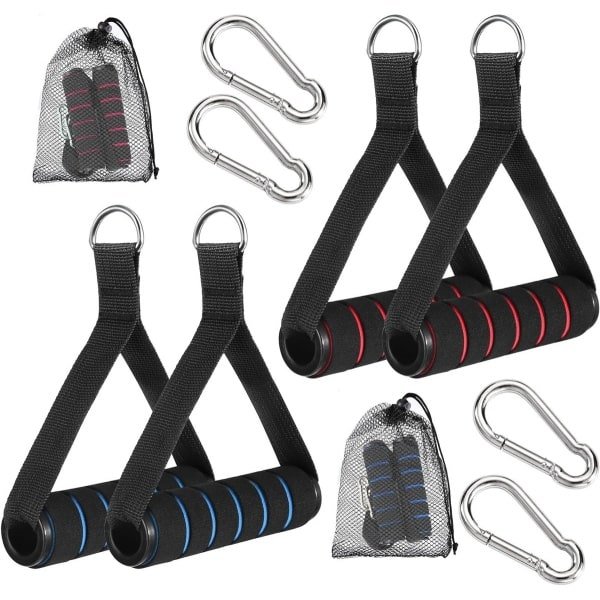Set van 4 Handvaten voor Weerstandsbanden - Ideaal voor Krachttraining, Cardio en Fitness Accessoires voor Effectieve Oefeningen