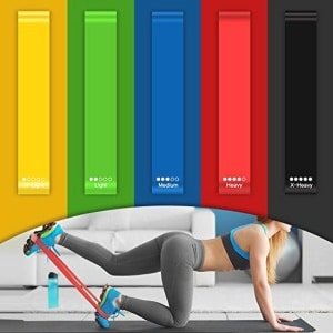 Set van 5 Trainingsbanden voor Fitness en Krachttraining
