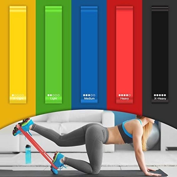 Set van 5 Trainingsbanden voor Fitness en Krachttraining