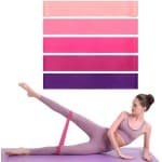 Set van 5 Weerstandsbanden met 5 Intensiteitsniveaus voor Krachttraining en Yoga