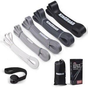 Set van 5 Weerstandsbanden met Deuranker voor Krachttraining en Pilates - Fitnessbanden met Verschillende Weerstandsniveaus