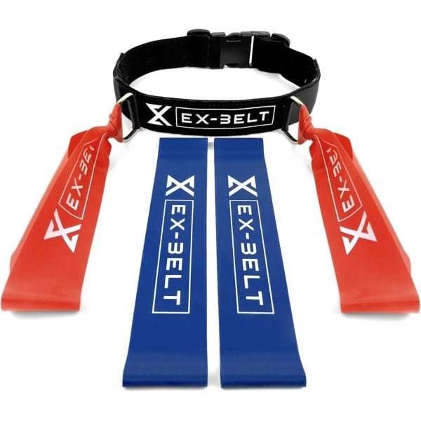 Set van 5 Weerstandsbanden met Trainingsriem voor Krachttraining en Fitness