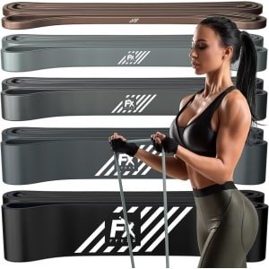Set van 5 Weerstandsbanden voor Krachttraining en Pull-ups