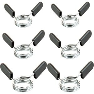 Set van 6 Dumbbell Klemmen met Veer - Fitness Halter Stang Clips voor Gewichtheffen en Krachttraining