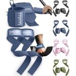 Set voor krachttraining - polsbandages en tilbanden voor gewichtheffen en bodybuilding