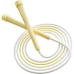 Skipping Rope for Adults and Children - Adjustable with Non-Slip Handles - Cardio Workout and Weight Loss - 2.8m (Yellow)