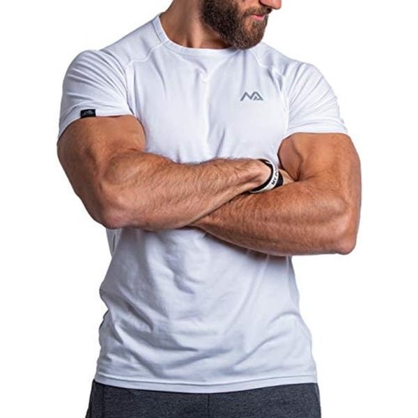 Slim-Fit Fitness T-shirt voor Heren - Sneldrogend Sportshirt voor Gym, Krachttraining en Workout