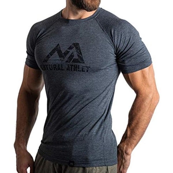 Slim-Fit Fitness T-shirt voor Heren - Sneldrogend Sportshirt voor Krachttraining en Gym